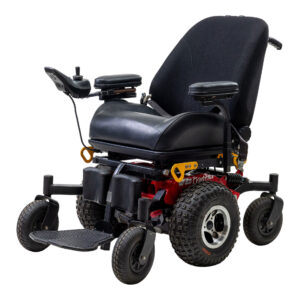 Wheelchair Magic Mobility Frontier V6 Powered Mid Wheel Drive Incl accessories Red