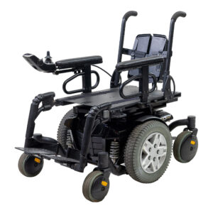 Wheelchair Q6 Edge Powered Mid Wheel Drive Black