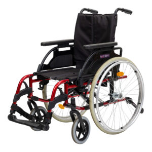 Wheelchair Breezy Basix 2 Self-Propelled 16" Red [B]